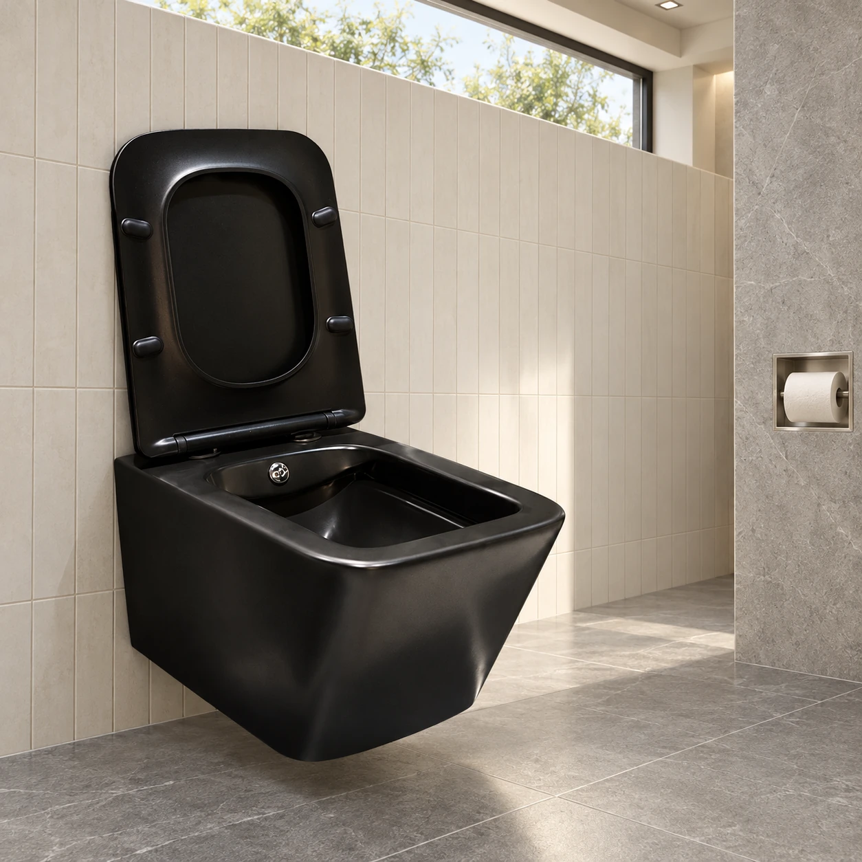 WC muri 015 BLACK MATT – e zezë mat