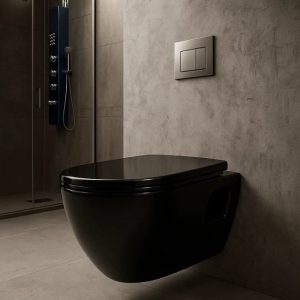 CREAVIT BLACK GLOSSY WC SHOLE