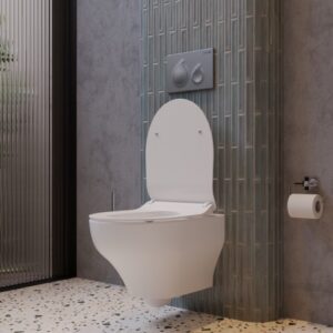 CREAVIT WHITE GLOSSY WC SHOLE