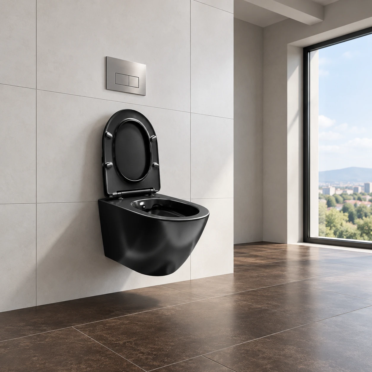 WC muri 1025 BLACK MATT – e zezë mat