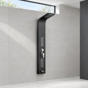 Panel dushi SPA-8011B – e zezë mat